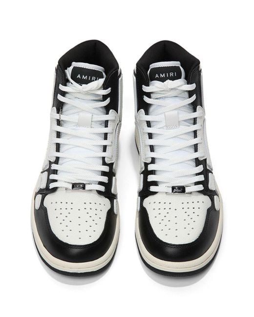 Amiri White Kid's Skel High-top Leather Sneakers
