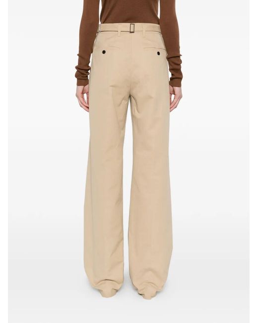Prada Natural Corda Cotton Pantaloni