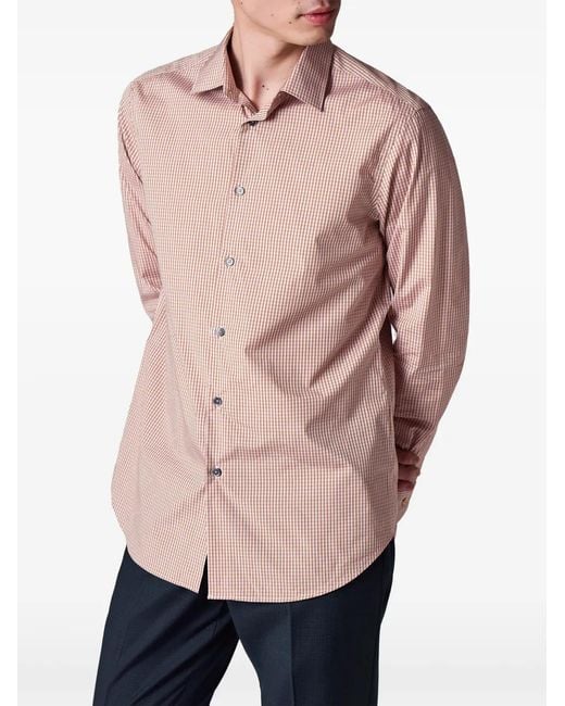 Paul Smith Pink Check-Pattern Shirt for men