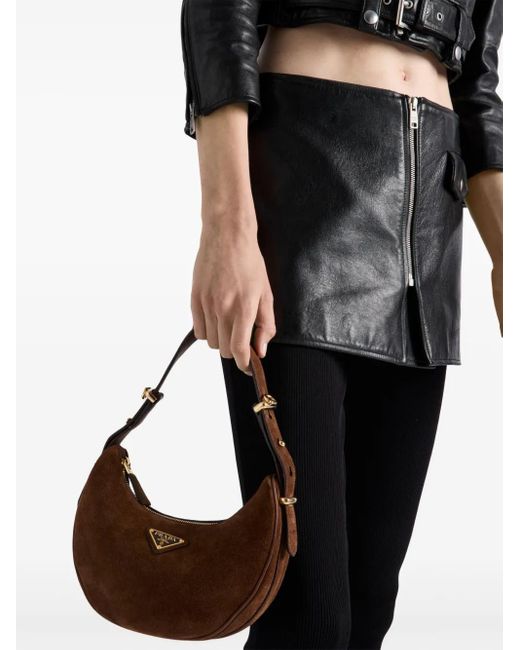 Prada Black Leather Mini Skirt
