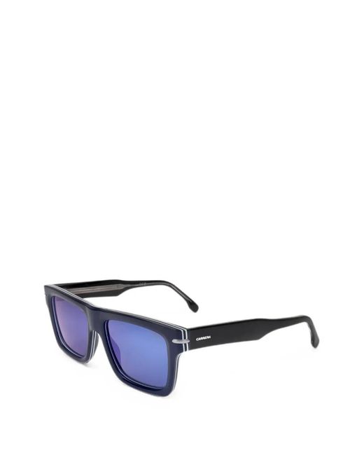 Carrera Blue Rectangle-Frame Sunglasses