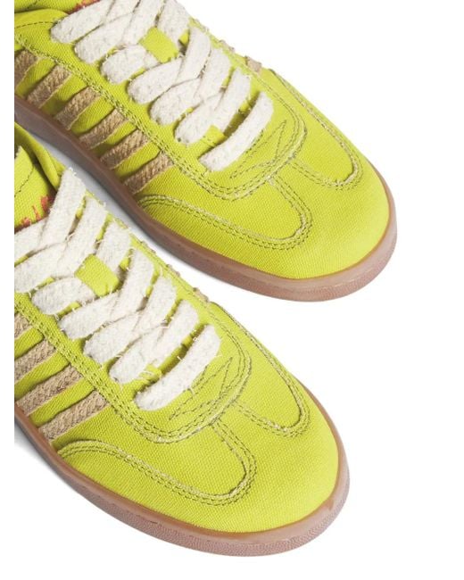 Sneakers Con Logo di DSquared² in Yellow
