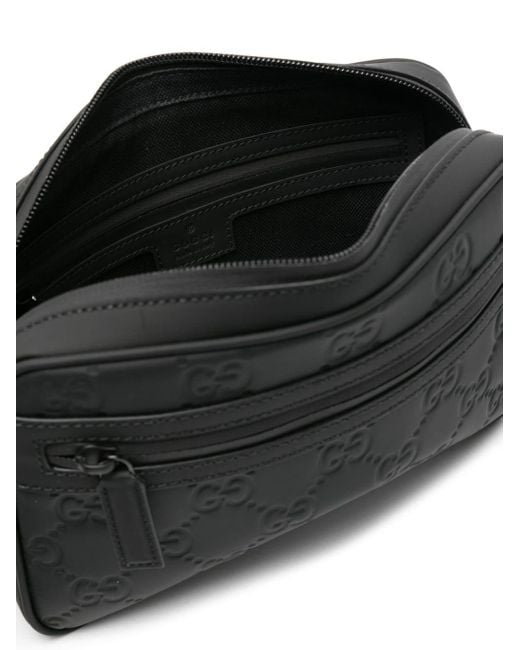 Gucci Umhängetasche mit GG-Logo in Black für Herren