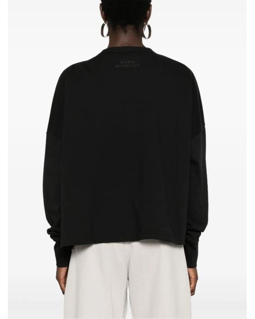 Studio Nicholson Black Loop T-Shirt