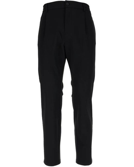 Cruna Black Pleated Trousers for men