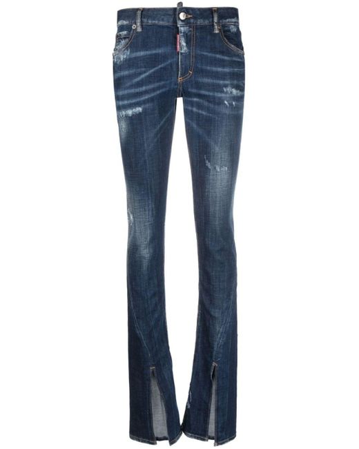 DSquared² Bootcut Jeans in het Blue