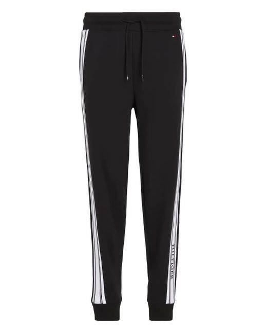 Tommy Hilfiger Black Monotype Track Pants for men