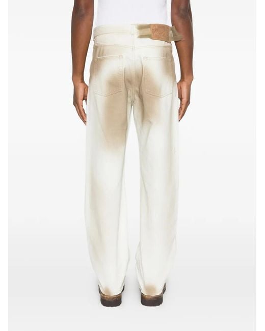 Magliano White Flattone Faded-Effect Jeans for men