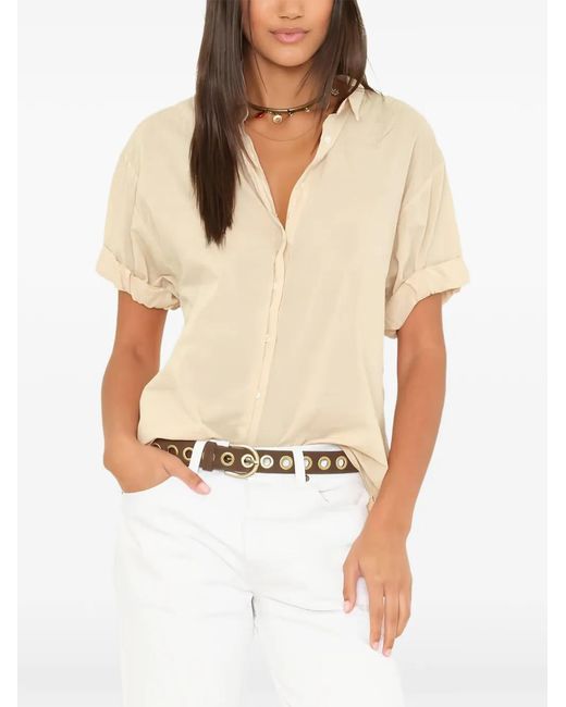Xirena White Parchment Channing Cotton Shirt