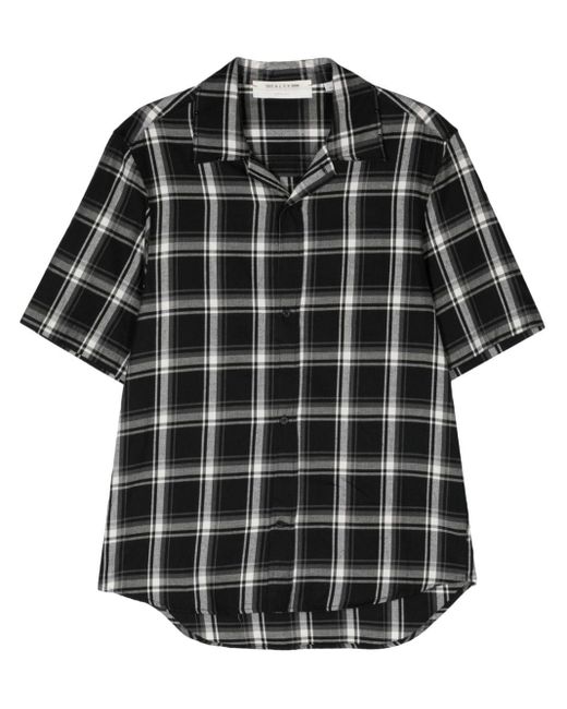 1017 ALYX 9SM Black Checked Flannel Shirt for men