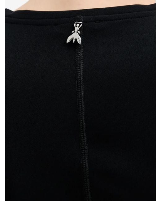 Patrizia Pepe Black Long-Sleeve Midi Dress
