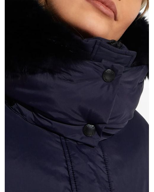 Yves Salomon Blue Army Puffer Jacket