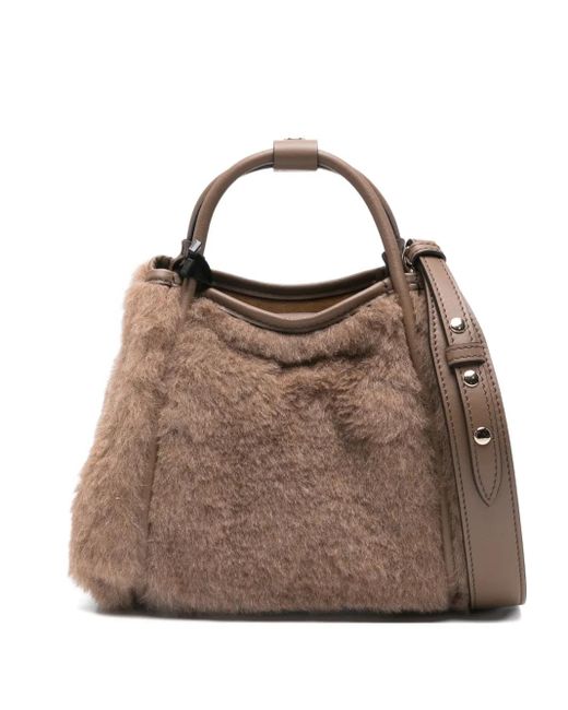 Max Mara Brown Marine Satchel Bag