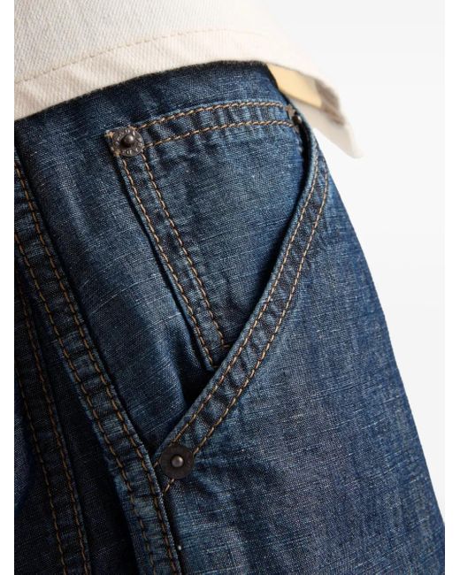 Prada Chambray Broek in het Blue voor heren