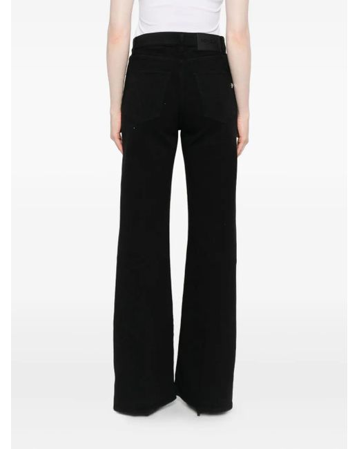 Dondup Jeans Met Wijde Pijpen in het Black
