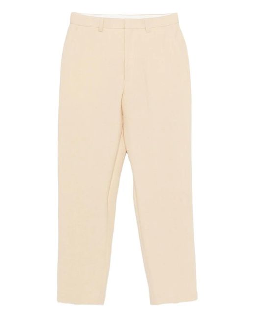 Sandro Natural Concealed-Fastening Trousers for men