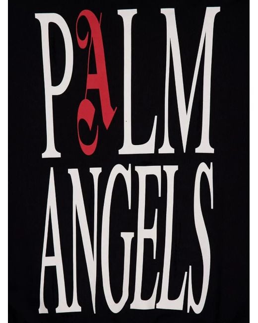 Palm Angels Blue Full-Zip Hooded Sweatshirt With Flames Flag for men