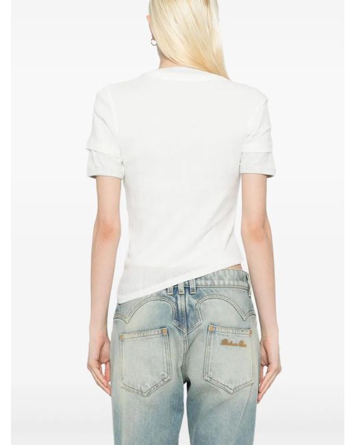 Christopher Esber シアー リブ Tシャツ White