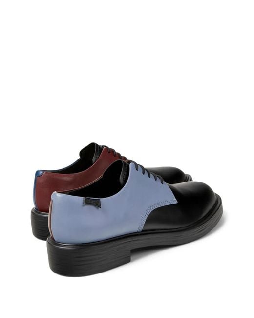 Camper Blue Twins Leather Derby Shoes for men