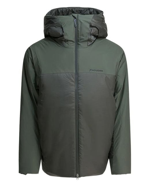 Houdini Sportswear Green Dunfri Padded Coat for men