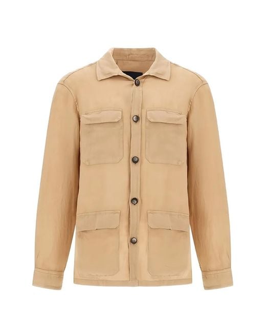 Herno Natural Four-Pocket Shirt for men