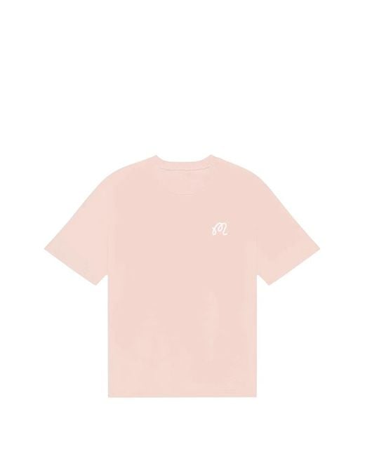 Malbon Golf Pink Bermuda Playa Logo-Print T-Shirt for men