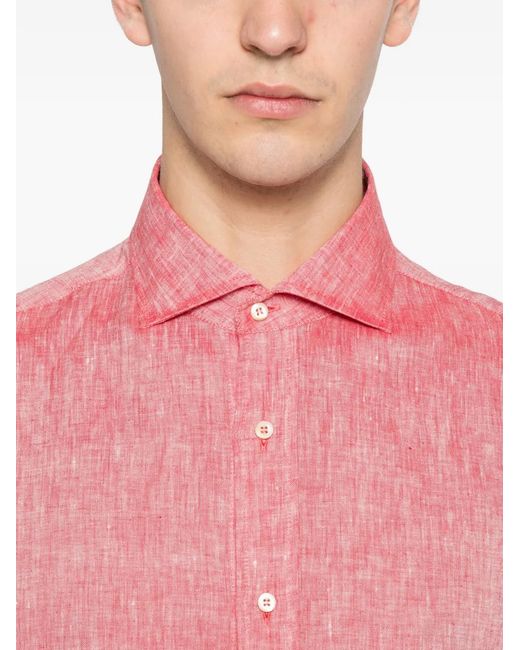 Brunello Cucinelli Button-Up Overhemd in het Pink voor heren