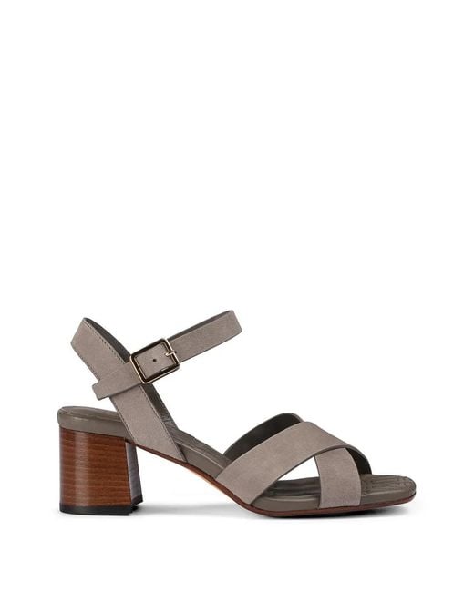 Doucal's Gray Sandalen Mit Überkreuzten Riemen
