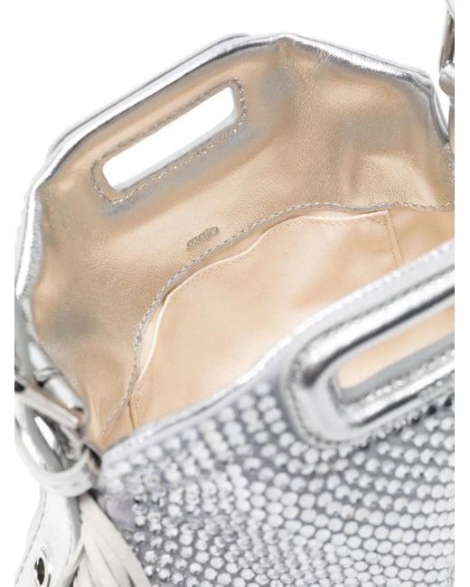 Maje White Mini Miss M Tasche Mit Strass