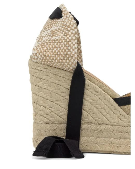 Castaner Black Carmen Platform Espadrilles