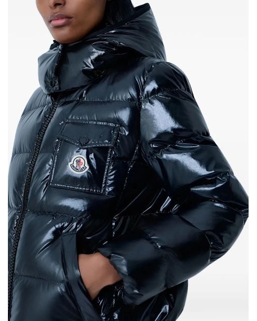 Moncler Andro Gewatteerd Jack Met Capuchon in het Blue