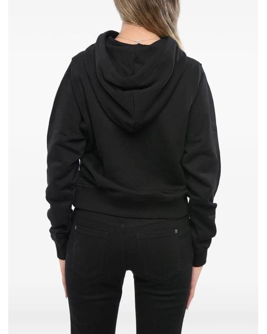 DIESEL Black Logo-Print Hoodie