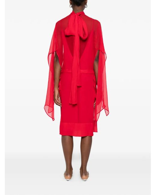 N°21 Red Pocket Tie Dress
