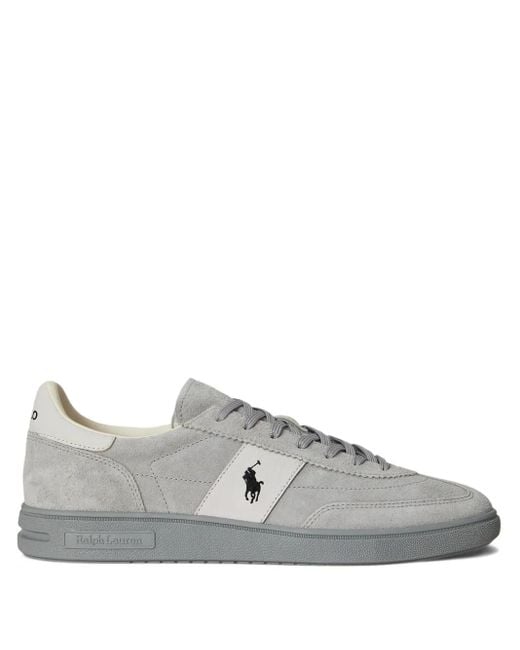 Polo Ralph Lauren Gray Bedford Lace-Up Sneakers for men