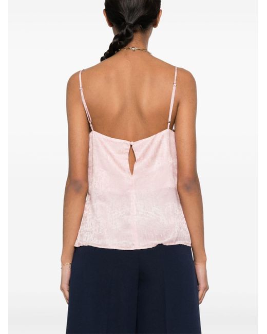 Forte Forte Pink Forte_forte Micro Damier Strappy Top