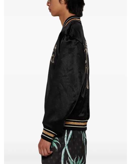 Amiri Black Logo-Embroidered Track Jacket for men