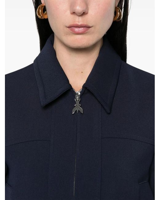 Patrizia Pepe Blue Cropped Jacket