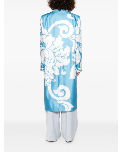 Etro Wikkeljas Met Print in het Blue