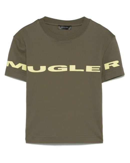 Mugler ロゴ Tシャツ Green