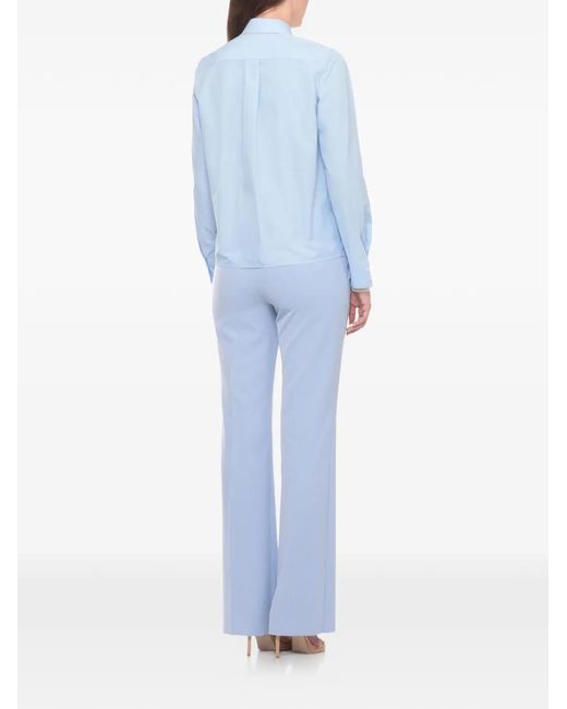 Fabiana Filippi Blue Poplin Shirt