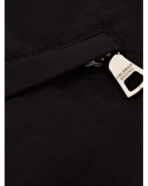 Orlebar Brown Black Springer Buckle-Detail Swim Shorts for men