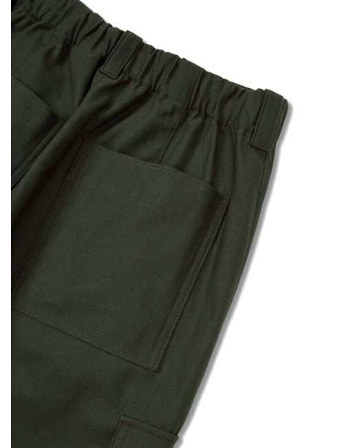 Studio Tomboy X Green Straight-Leg Cargo Trousers