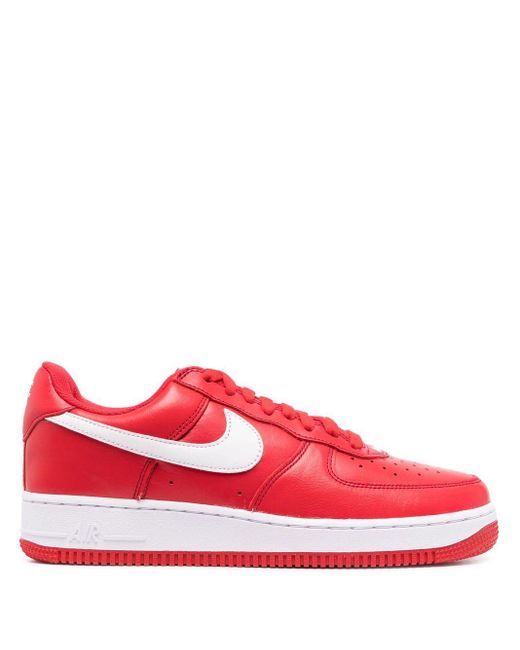 Nike Air Force 1 Low Retro Trainers in Red for Men | Lyst UK