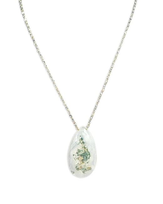 Madison Metallic Solar Quartz Necklace
