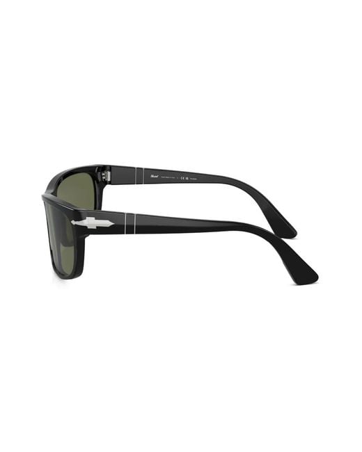 Persol Green Rectangle-Frame Glasses