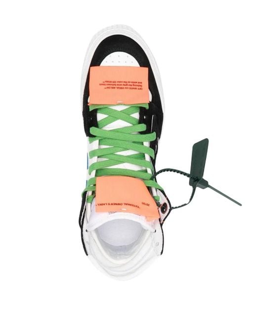 Off-White c/o Virgil Abloh Green Off-Court 3.0 Hi-Top Sneakers for men