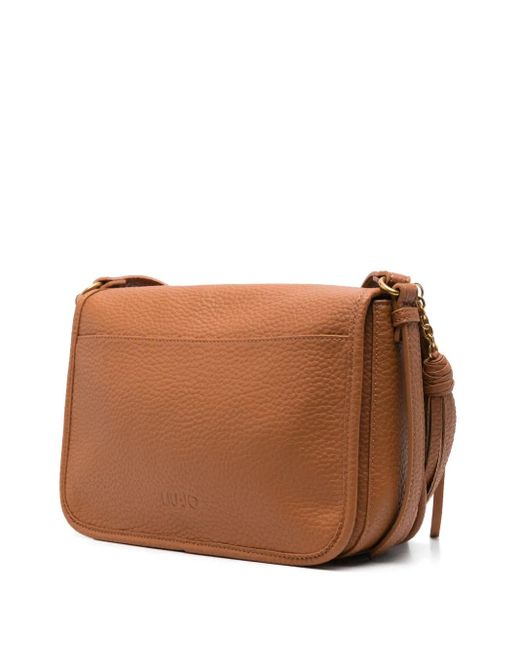 Liu Jo Brown Perforated-Logo Cross Body Bag
