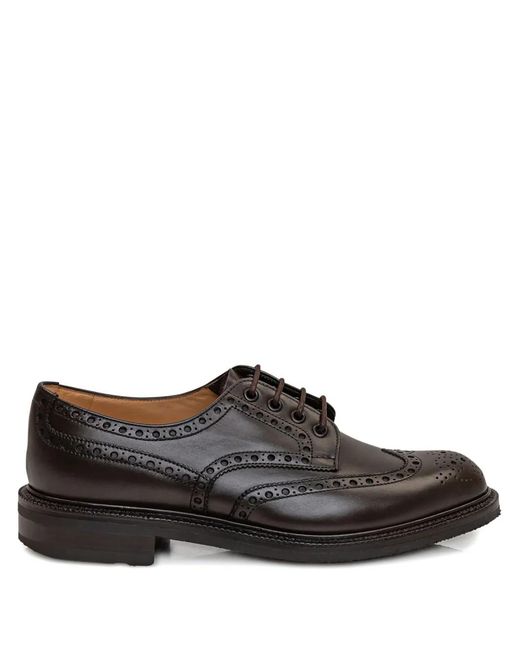 Church's Brown Horsham Brogue Stacked Heel Loafers for men