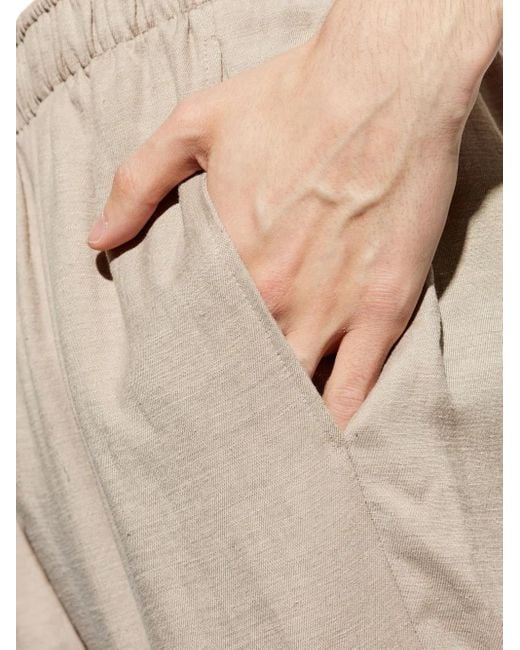 Hanro Natural Pleat-Detail Trousers for men