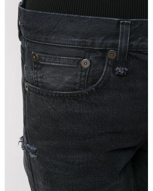 R13 Black Cropped Jeans